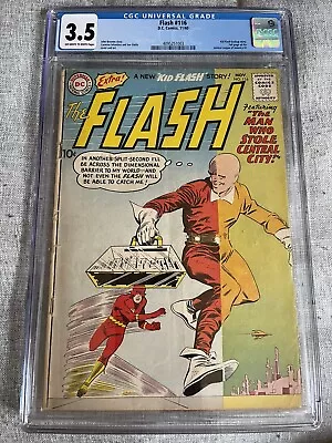 Buy The FLASH #107 CGC 3.5 1959 DC Comics Silver Age 10¢ Issue! Unpressed • 194.14£