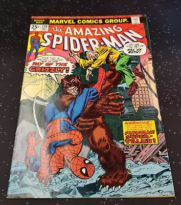 Buy Amazing SPIDER-MAN #139 First Appearance Of The Grizzly 1974 Raw Comic • 13.98£