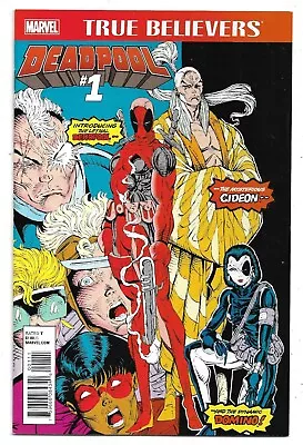 Buy The New Mutants #98 First Appearance Deadpool True Believers #1 NM (2016) Marvel • 3£