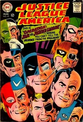 Buy JUSTICE LEAGUE OF AMERICA #61 G/VG, BATMAN, DC Comics 1968 Stock Image • 3.11£