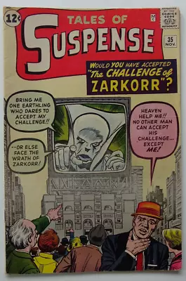 Buy Comic Book- Tales Of Suspense #35 Pre-Superhero  Kirby, Ayers, Heck, Ditko 1962 • 133.58£