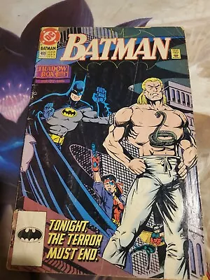 Buy Batman #469 Shadow Box Part 3 King Snake Appearance DC Comics 1991 FN!! • 3.88£