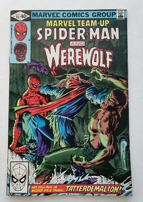Buy Marvel Team-up #93 Spider-Man And Warewolf 1980 F/VF • 9.90£