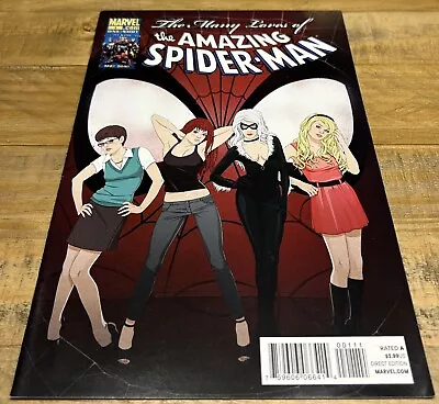 Buy The Many Loves Of The Amazing Spider-Man # 1 Jul 2010 Gwen MJ Black Cat NM Cond • 2.49£