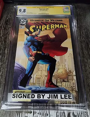 Buy CGC Signature 9.8 Superman #204 Signed Jim Lee  7/20/2019 • 349.47£