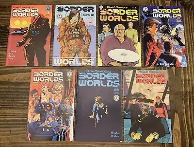 Buy Border Worlds 1-7 Kitchen Sink Comic Set Complete Simpson Megaton Man 1986 Vf/nm • 14.75£