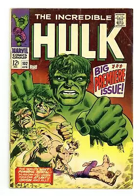Buy Incredible Hulk #102 GD/VG 3.0 1968 • 217.45£