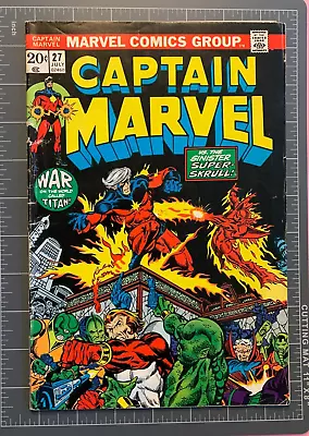 Buy Captain Marvel #27 - Jul 1973 - Vol.1 - Bronze Age - Minor Key - 6.0 FN • 18.64£