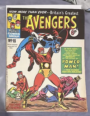 Buy The Avengers #19 Marvel UK Comics 1974 Sent In A Cardboard Mailer • 5.99£