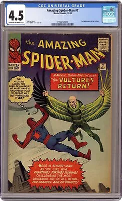 Buy Amazing Spider-Man #7 CGC 4.5 1963 2706652005 • 540.71£