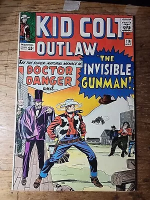Buy Kid Colt Outlaw Issue 116 May 1964 Marvel Silver Age Cowboy Comic • 31.11£