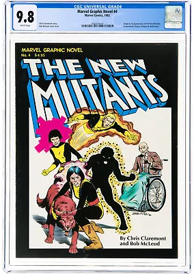 Buy Marvel Graphic Novel #4 CGC 9.8 1982 1st New Mutants! Magazine! White! Q7 151 Cm • 698.91£