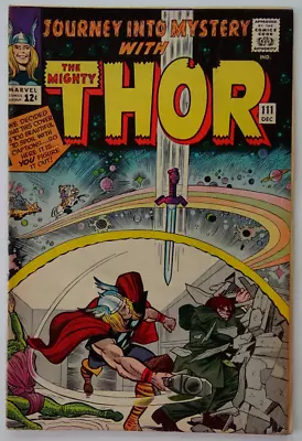 Buy Comic Book- Journey Into Mystery With Mighty Thor #111 Kirby & Lee 1964 • 77.66£