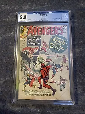 Buy Avengers #6, CGC 5.0 Key 1st Appearance Of Baron Zemo • 375£