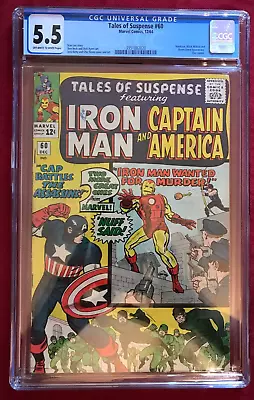 Buy Tales Of Suspense 60 CGC 5.5 Off-White To White 2nd Appearance Hawkeye • 98.63£