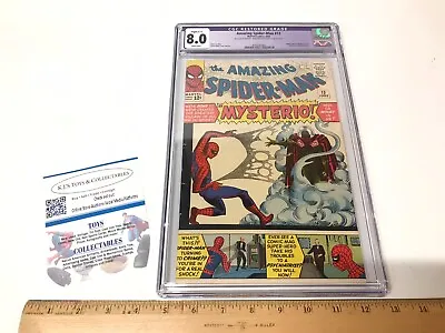 Buy 1964 Marvel Comics Amazing Spider-Man # 13 CGC 8.0 1st Appearance Of Mysterio • 2,329.79£