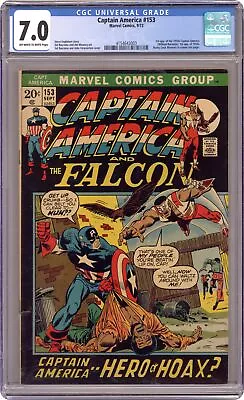 Buy Captain America #153 CGC 7.0 1972 4154643003 • 44.27£