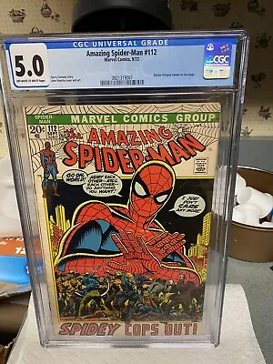 Buy Amazing Spider-Man #112 CGC 5.0..Spidey Cops Out!...UNRESTORED • 77.65£