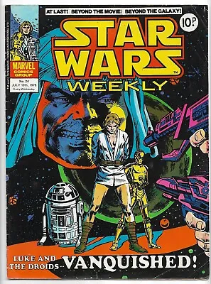 Buy Star Wars Weekly #24 GD/VG (1978) Marvel Comics UK • 2.75£