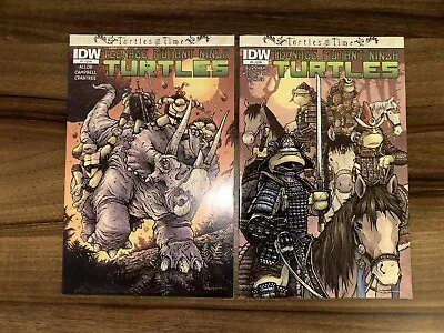Buy Teenage Mutant Ninja Turtles In Time #1 & #2 2014 David Petersen TMNT IDW • 1.20£
