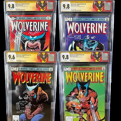Buy Wolverine Limited Series # 1-4 1982 CGC Signed And Remarked By Frank Miller • 3,000£