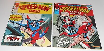 Buy 2x SPIDER-MAN WEEKLY 139 140 Marvel UK 1975 1st MORBIUS Amazing Spider-man 101 • 19.99£