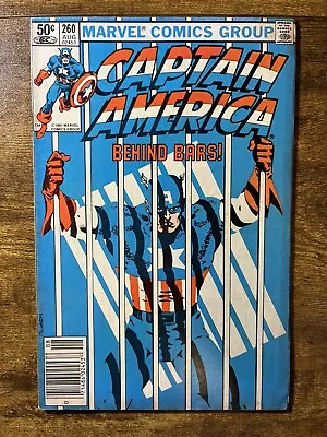 Buy Captain America 260 Newsstand Al Milgrom Story & Cover Marvel Comics 1981 A • 3.07£