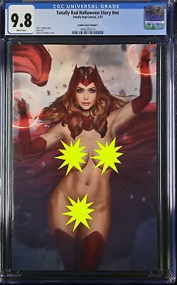 Buy Totally Rad Halloween Story #1 NM/M Shikarii Scarlet Witch Full N Bush Variant • 155.31£