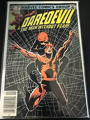 Buy Daredevil #188 Nov 1982 Marvel VF FRANK MILLER - Black Widow & Stick Bronze • 7.76£
