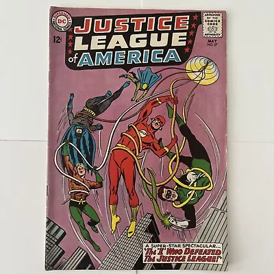 Buy JUSTICE LEAGUE OF AMERICA #27 DC SILVER AGE 1ST APPEARANCE AMAZO Mid GRADE • 11.61£