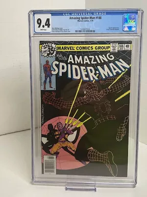 Buy Amazing Spider-Man #188 CGC 9.4, NEWSSTAND, White Pages, Marv Wolfman & Austin • 62.13£
