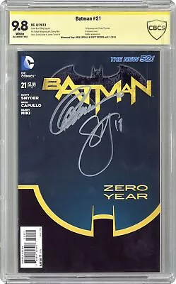 Buy Batman #21A Capullo 1st Printing CBCS 9.8 SS Capullo/ Snyder 2013 • 85.43£