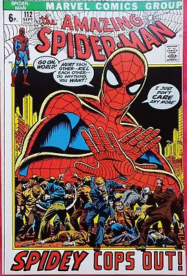 Buy Spider-Man 112 Marvel 1972 SPIDEY COPS OUT • 44.99£