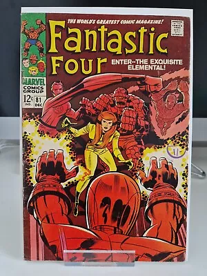 Buy Fantastic Four #81 1968 Crystal Joins The Fantastic Four Stan Lee Jack Kirby  • 14.99£