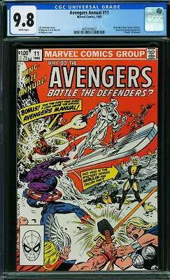 Buy Avengers Annual #11 CGC 9.8 1982 Thor! Iron Man! Hulk! Silver Surfer! N10 402 Cm • 174.74£