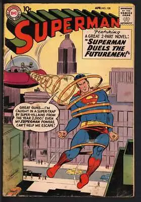 Buy Superman #128 3.0 // 1st Appearance Of The Future Men 1959 Dc Comics • 48.24£