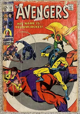 Buy The Avengers 59 (1968,Marvel) 1st Appearance Of Yellowjacket READERS Cond. PR • 12.42£