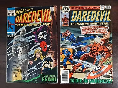 Buy Daredevil 54 & 155.  Key Bronze Age Spiderman Black Widow Capt America • 23.34£