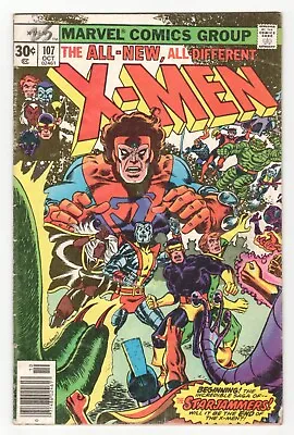 Buy Uncanny X-Men #107 - 1st Starjammers - CHRIS CLAREMONT - DAVE COCKRUM Art VG 4.0 • 40.37£