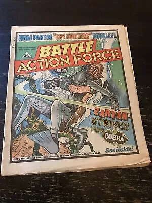 Buy BATTLE ACTION FORCE - Comic/IPC Magazines/30th March 1985/Cobra Hit Squad • 3.99£