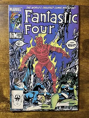 Buy Fantastic Four 289 Direct Edition Human Torch John Byrne Cover Marvel 1986 • 2.29£