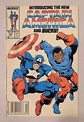 Buy Captain America #334, Newsstand. Key: 1st Lamar Hoskins Bucky Marvel 1987 NM- • 13.67£