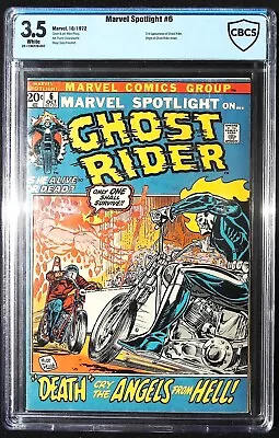 Buy 1972 Marvel Spotlight #6 CBCS 4.0 2nd Appearance & Origin Ghost Rider • 75£