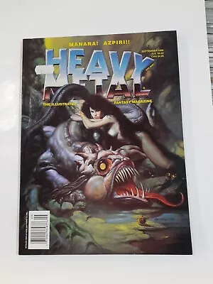 Buy Heavy Metal Magazine Sept 1996 Boris Vallejo Cover. Milo Manara, Azpiri, Gelli • 10£