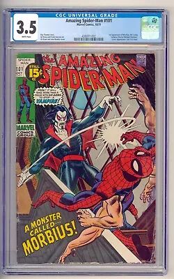 Buy Amazing Spider-man #101 CGC 3.5 Marvel 1971 1st Morbius • 174.74£