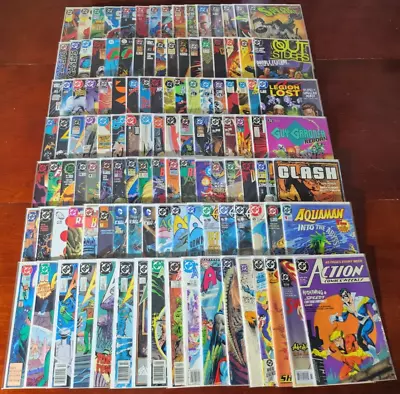 Buy Huge Lot Of 120 DC Comic Books (#1) Aquaman Hawkman Doctor Fate Robin Steel Hex • 93.19£
