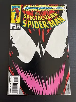 Buy Spectacular Spider-Man #203 Maximum Carnage - Marvel - 1993 - WE COMBINE SHIP • 4.65£