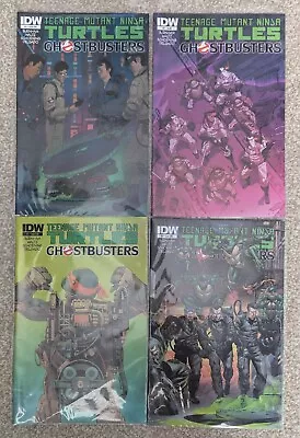 Buy Teenage Mutant Ninja Turtles Ghostbusters Vol 1 #1-4 Set Sub Covers (1,3,4) IDW • 74.99£