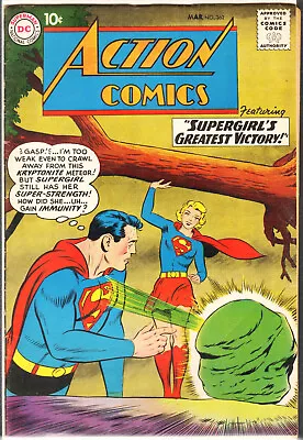 Buy Action Comics 262 F/VF 7.0 1st Supergirl Red Dress, Early Supergirl (1960) • 97.08£