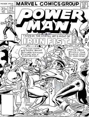 Buy Power Man # 48 Cover Recreation 1st Iron Fist Team Up Original Comic Art • 31.06£